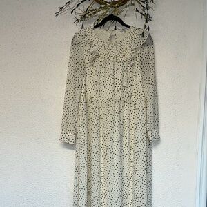 Polka Dot Long Sleeve Dress